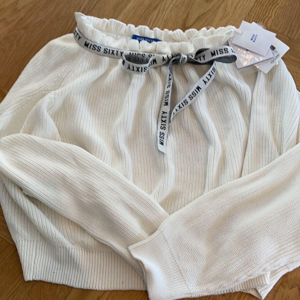Miss Sixty white knit sweater
